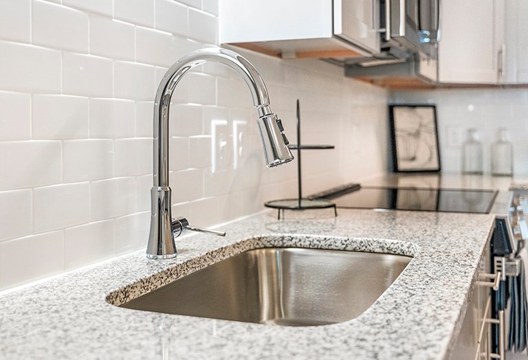 Kitchen Sink in Apartment Home Kitchen Sink in Apartment Home